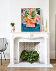 Happy Hour - Framed Original - 75cm x 60cm