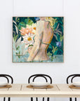 The Moon Lives In The Lining Of Your Skin - 100 x 90cm - Print Plus Paint