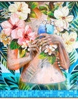 Meet Me Poolside- Framed Original - 110cm x 90cm