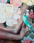 Festiva Maxima - Framed Original - 103cm x 103cm - Jessica Watts Art