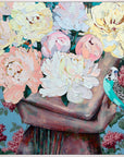 Festiva Maxima - Framed Original - 103cm x 103cm - Jessica Watts Art