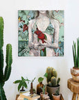 All Summer Long - Framed Original - 53cm x 53cm - Jessica Watts Art