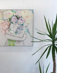 The One You Hold - Framed Original - 75cmx75cm - Jessica Watts Art