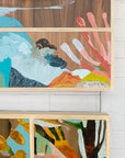 Happy as a Clam at High Tide - Framed Original - 94cm x 132cm