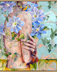 Live By The Sun - framed original - 93cmx103cm - Jessica Watts Art