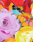 Sometimes I Am Here And Sometimes I Am Not - framed original - 93cmx93cm - Jessica Watts Art