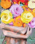 Sometimes I Am Here And Sometimes I Am Not - framed original - 93cmx93cm - Jessica Watts Art
