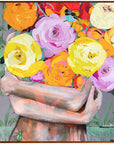 Sometimes I Am Here And Sometimes I Am Not - framed original - 93cmx93cm - Jessica Watts Art
