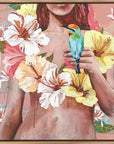 Rainbow Dreaming - framed original - 50cmx50cm