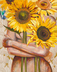 jessica-watts-fine-art-print-flower-sunflowers-hummingbird