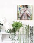 Your Love Is Evergreen - framed original - 50cmx50cm