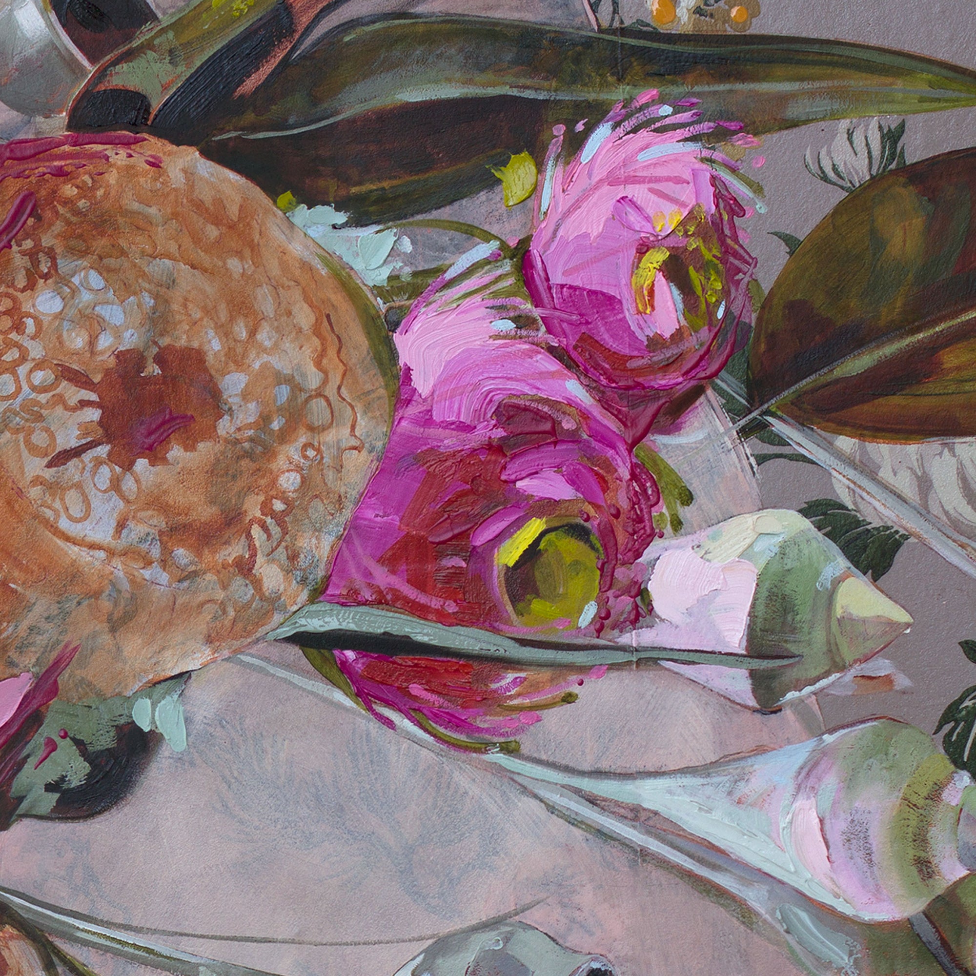 Gone Bush - Framed Original - 125cm x 125cm - Jessica Watts Art