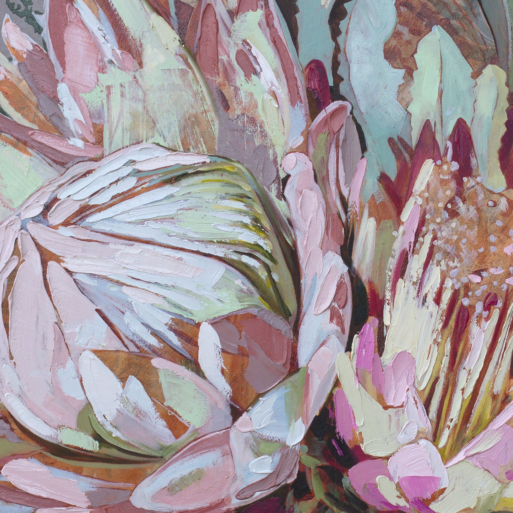 Gone Bush - Framed Original - 125cm x 125cm - Jessica Watts Art