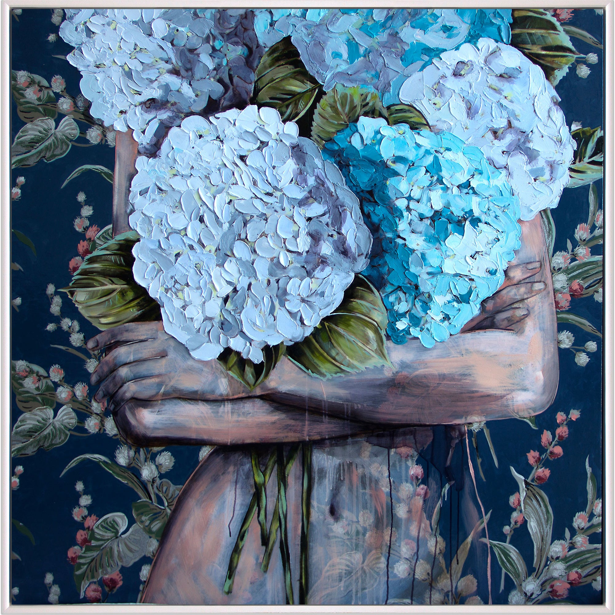 You&#39;ll Always Be Like This To Me - Framed Original - 103cm x 103cm - Jessica Watts Art