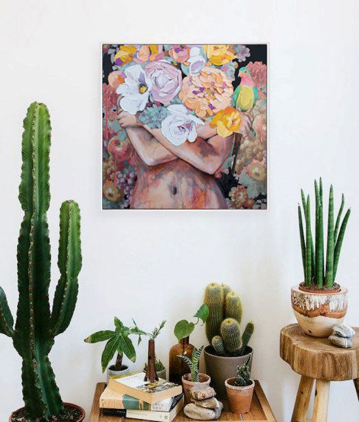 Never The Same Love Twice - Framed Original - 43cmx43cm - Jessica Watts Art