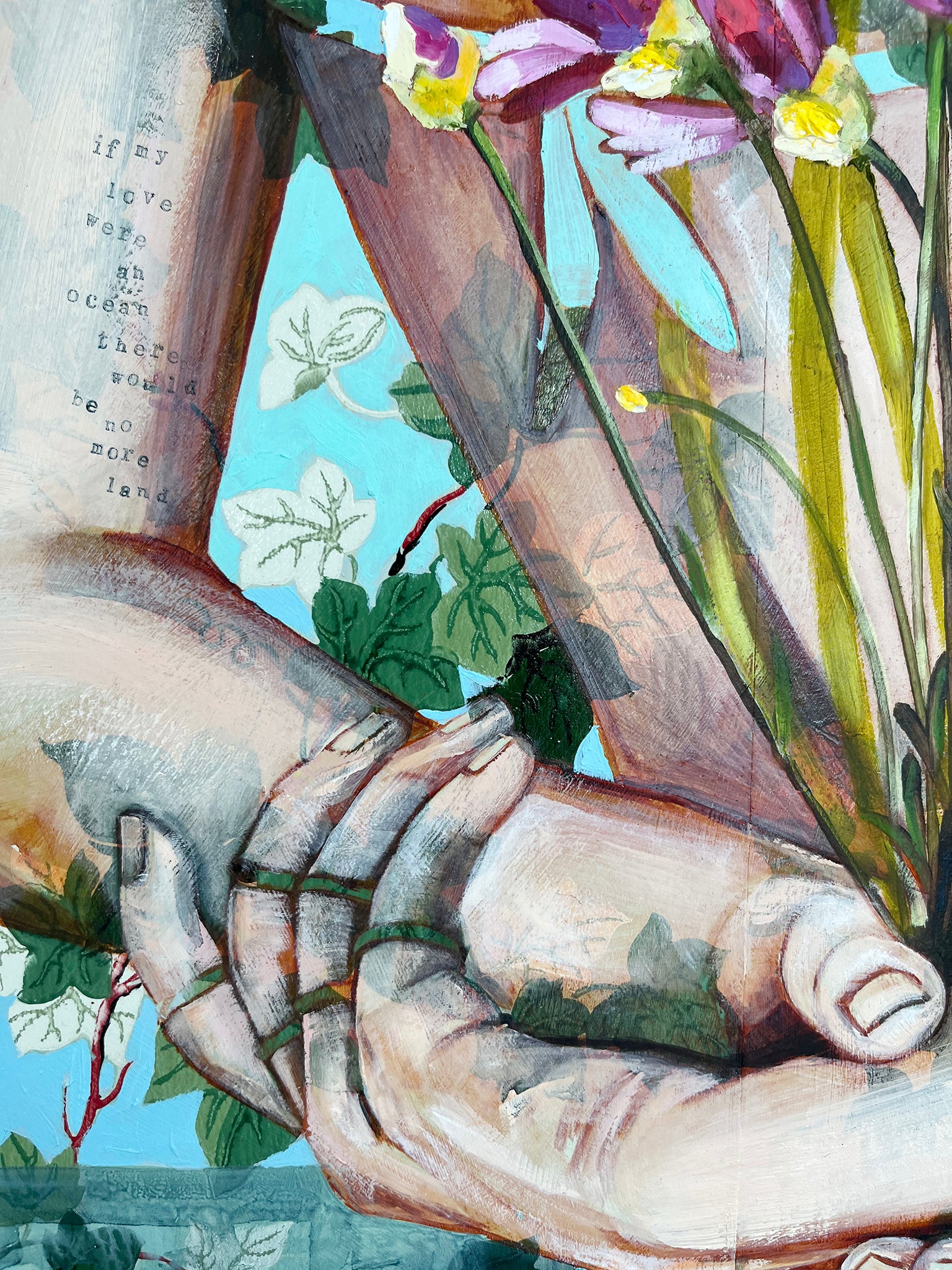 A Place With No Path - Framed Original - 80cm x 80cm