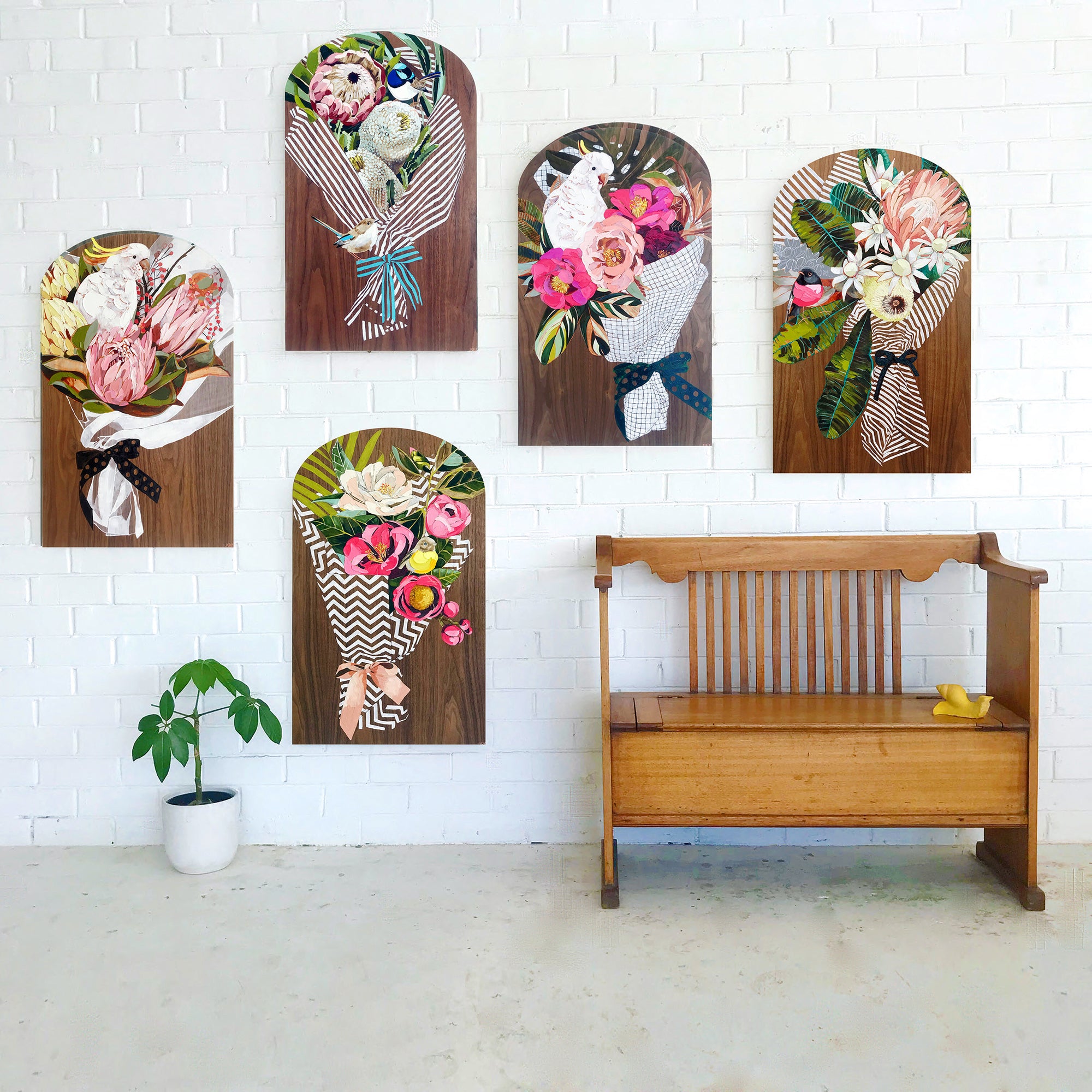 ON HOLD / Bouquets and Applause Please - Original Painting - 51cmx85cm