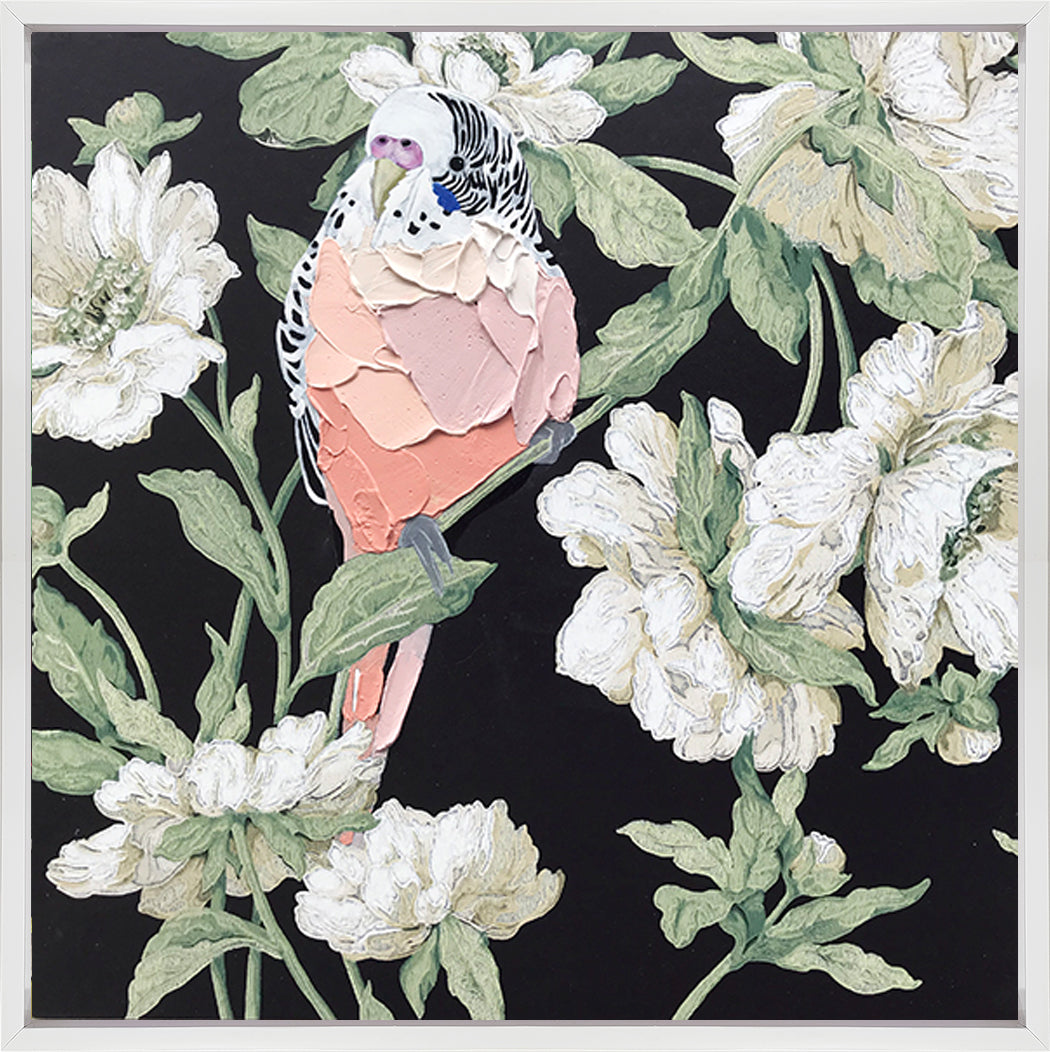 Wild Boy Peaches - Framed Original - 45cm x 45cm