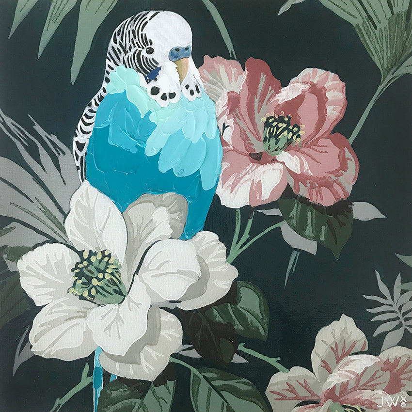 Wild Boy Ricardo - Framed Original - 30cm x 30cm